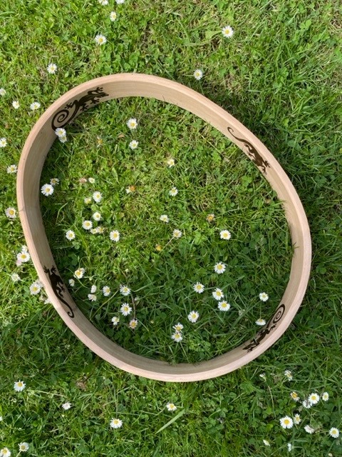 Sjamenendrum ovaal koe 50 cm